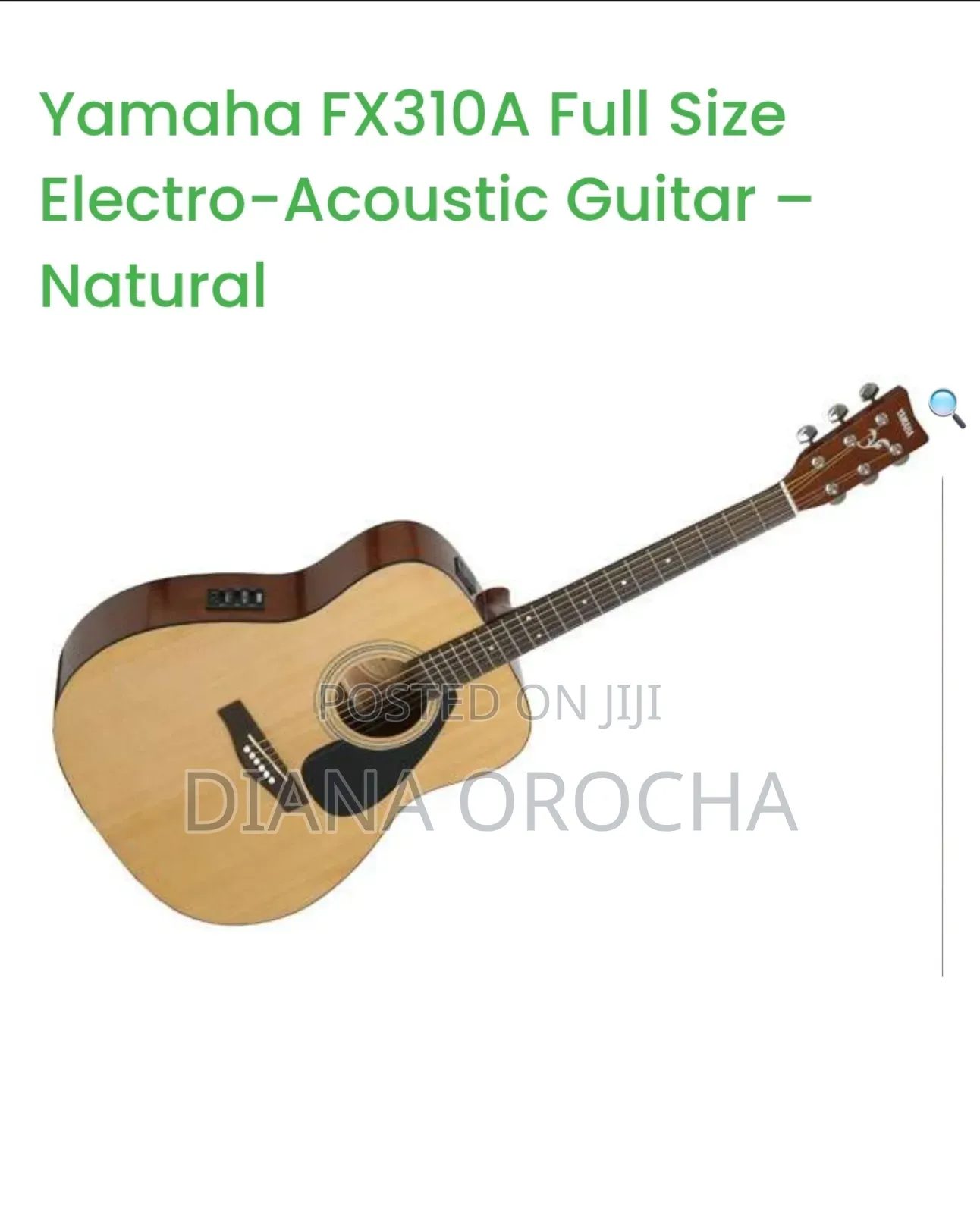 Yamaha Fx310a Full Size Electro-Acoustic Guitar – Natural