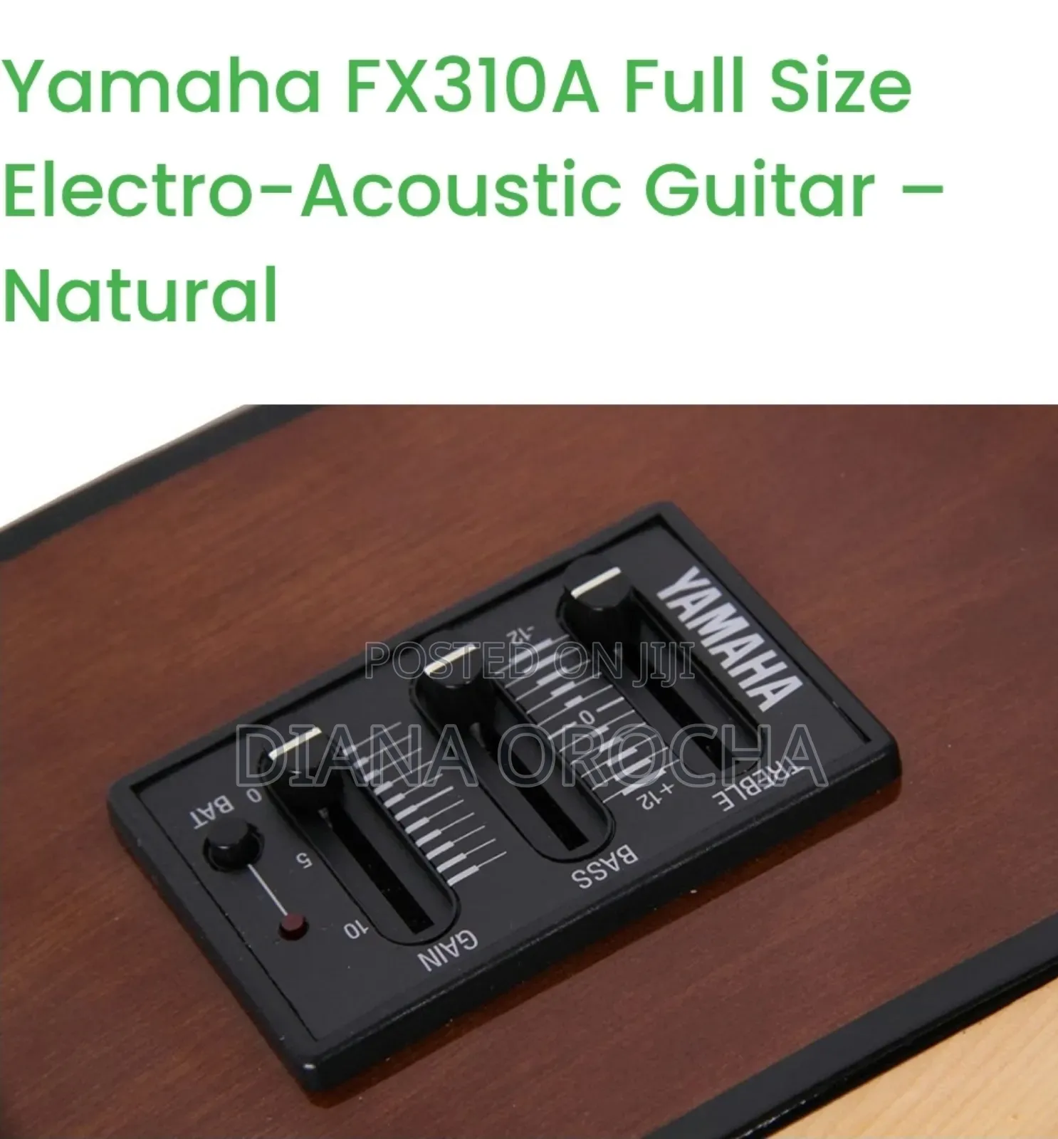 Yamaha Fx310a Full Size Electro-Acoustic Guitar – Natural