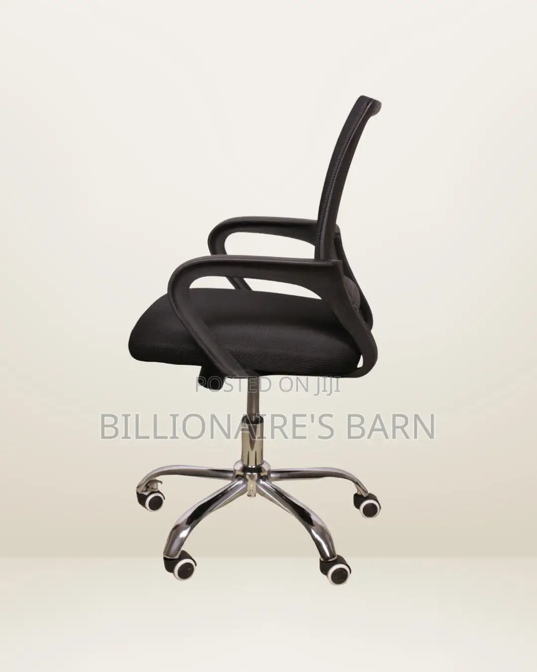 Minimal Secretarial Mesh Office Chair | Swivel Base
