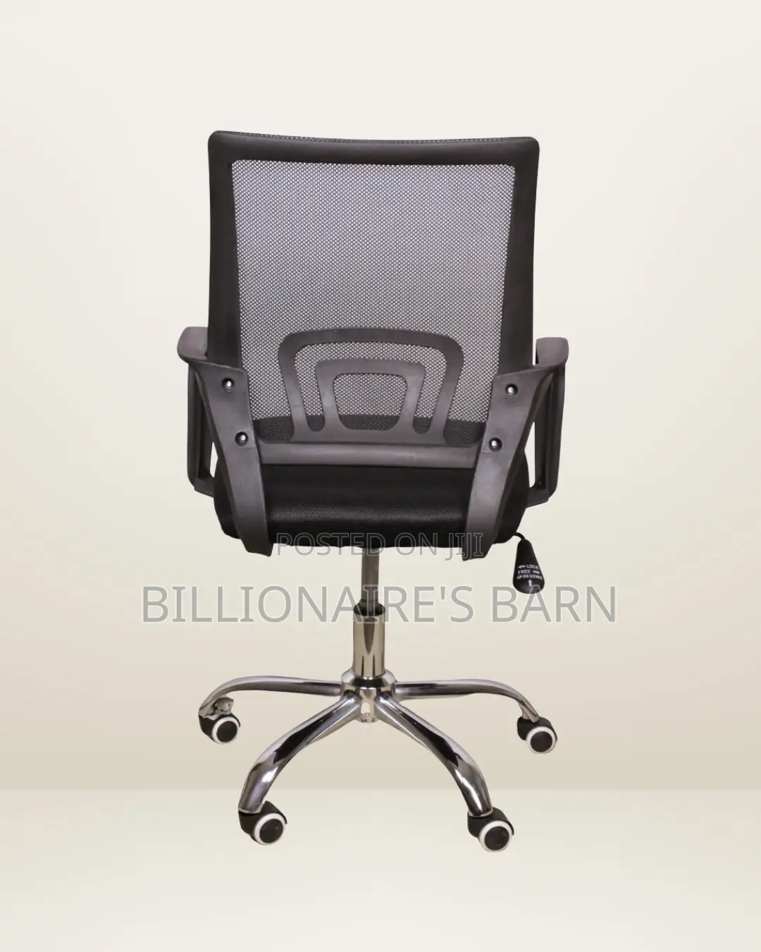 Minimal Secretarial Mesh Office Chair | Swivel Base