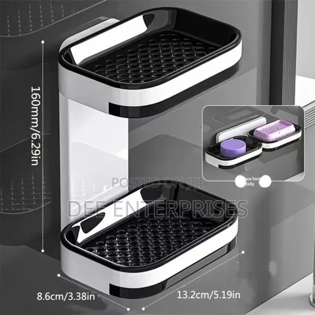 Double-Layer Wall-Mounted Soap Dish - thumbnail 3