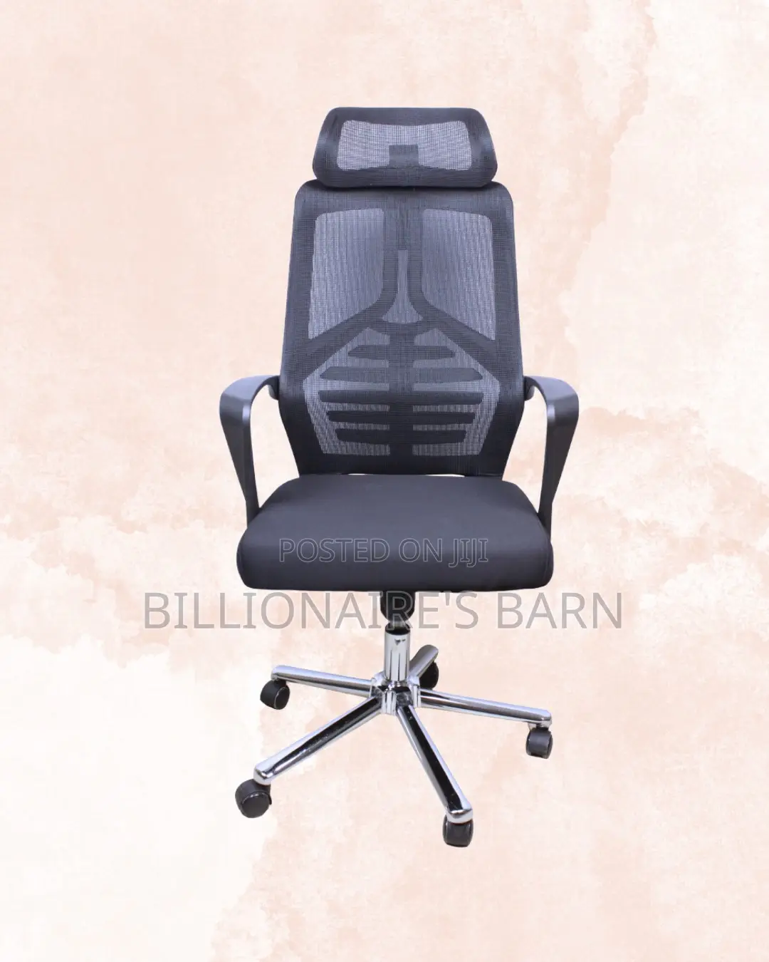 Premium High Back Mesh Office Chair — Relieves Lower Back Pressure