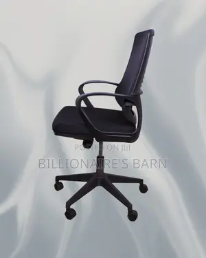 Sleek Black Ergonomic Mesh Office Chair — All-Day Comfort