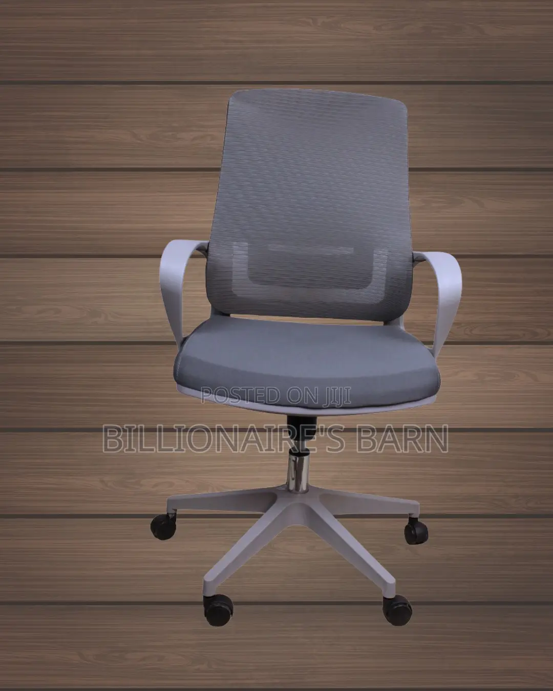 High-Back Grey Ergonomic Mesh Office Chair