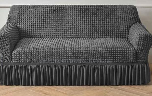 Elastic Grey Sofa Cover