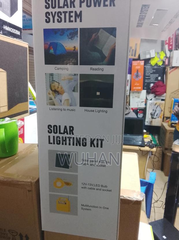 20 Watts Solar Home Lighting Kit,3 Bulbs,18ah Lithium Battery - thumbnail 3
