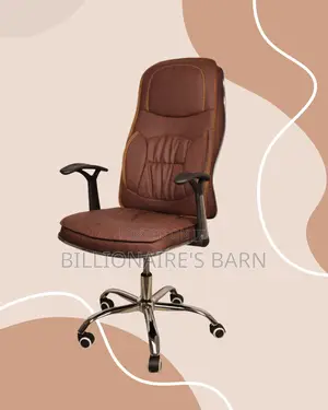 Breathable Ergonomic Executive Leather Chair — Great for Study or Work