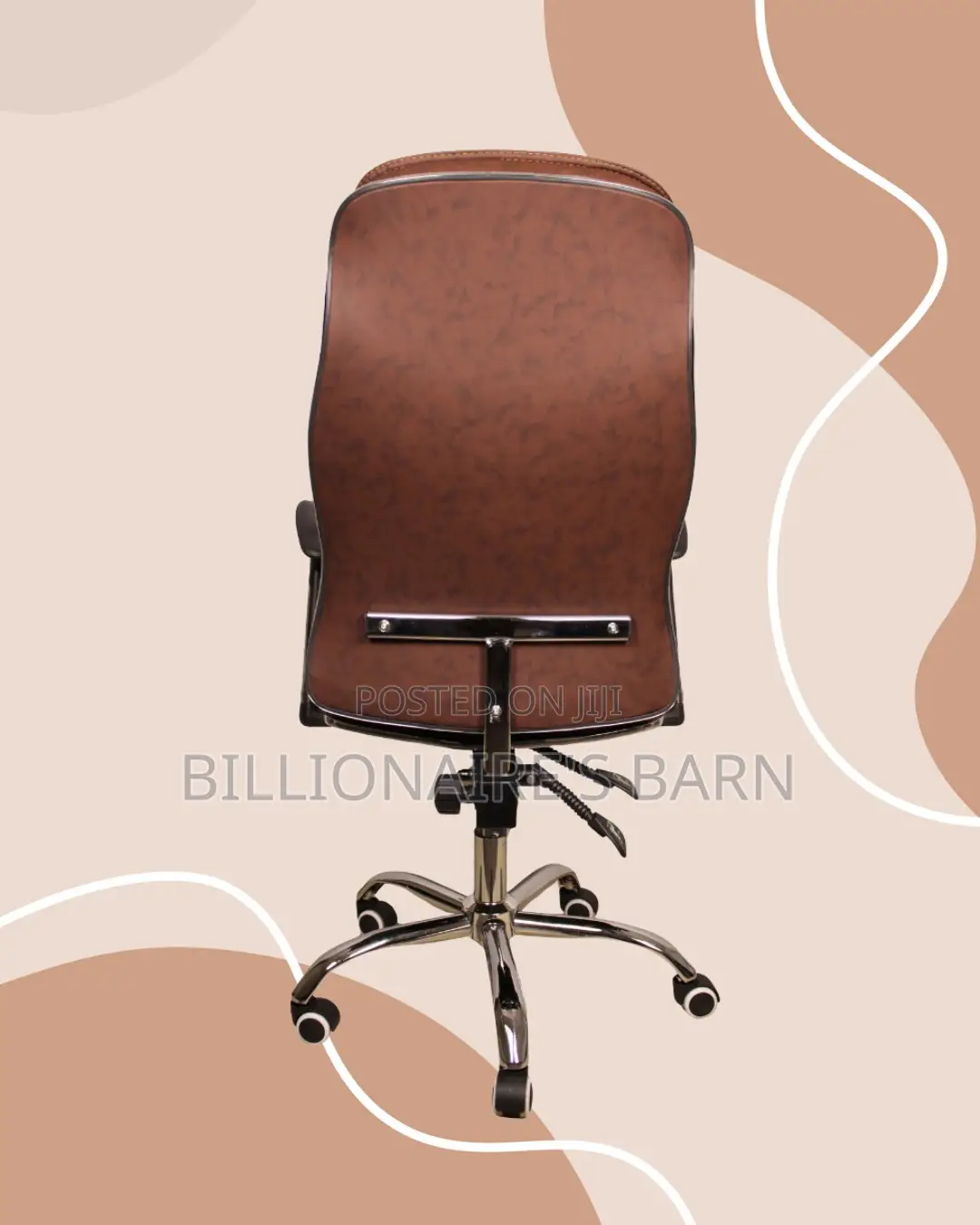 Breathable Ergonomic Executive Leather Chair — Great for Study or Work