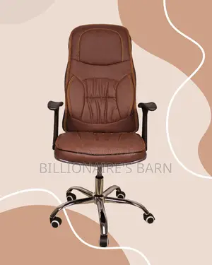 Breathable Ergonomic Executive Leather Chair — Great for Study or Work