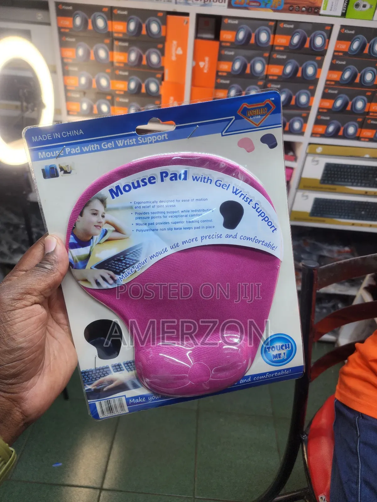 Mouse Pad With Gel Wrist Support
