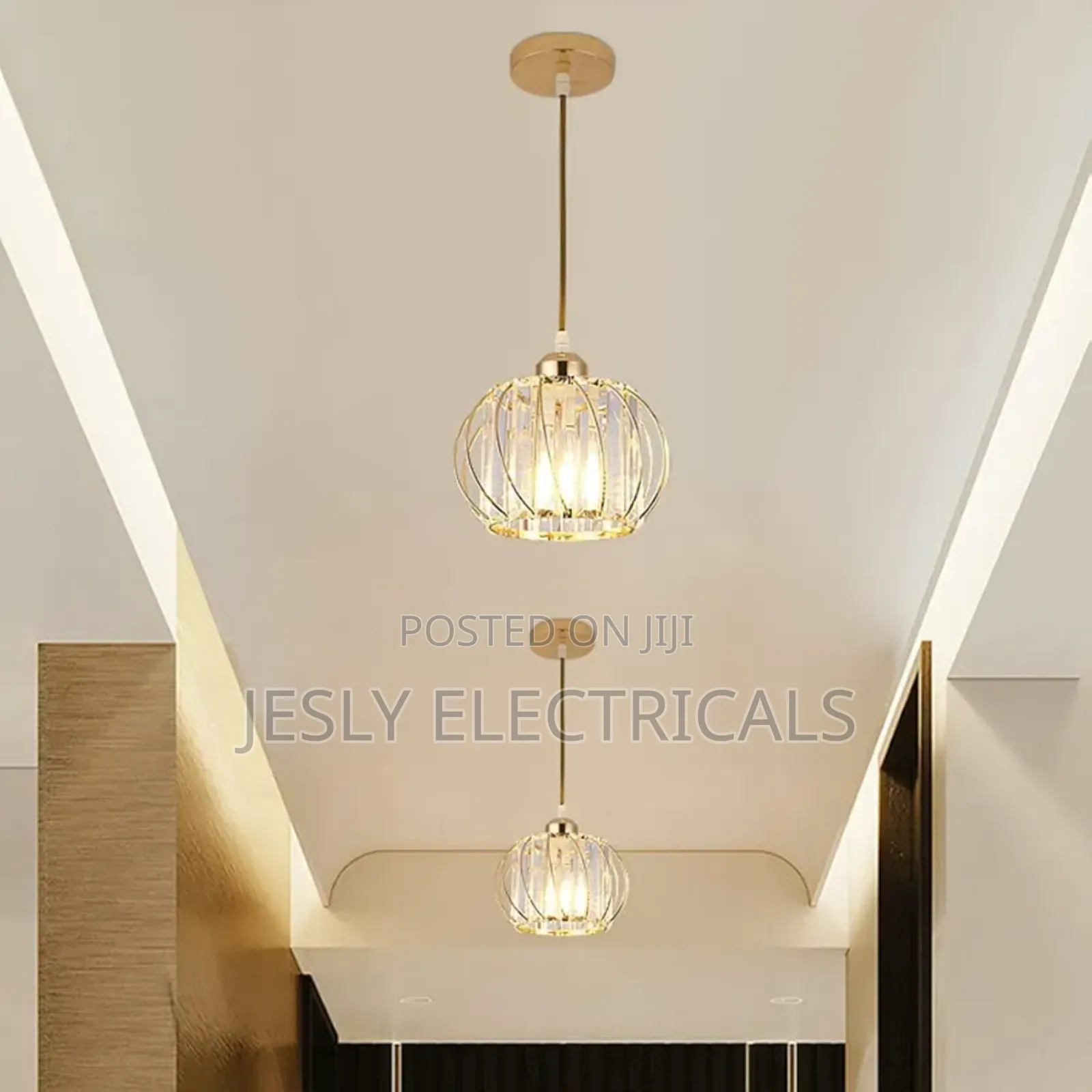 Modern Crystal Ceiling Light