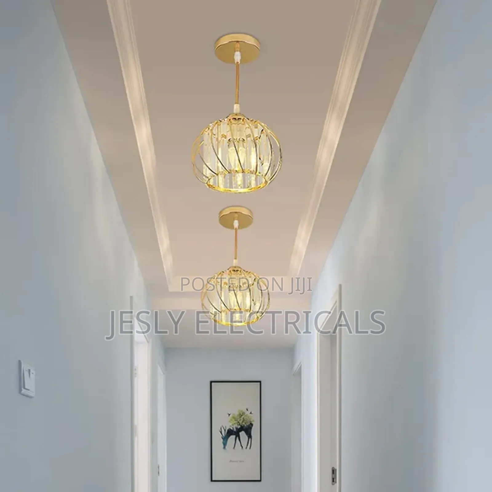Modern Crystal Ceiling Light