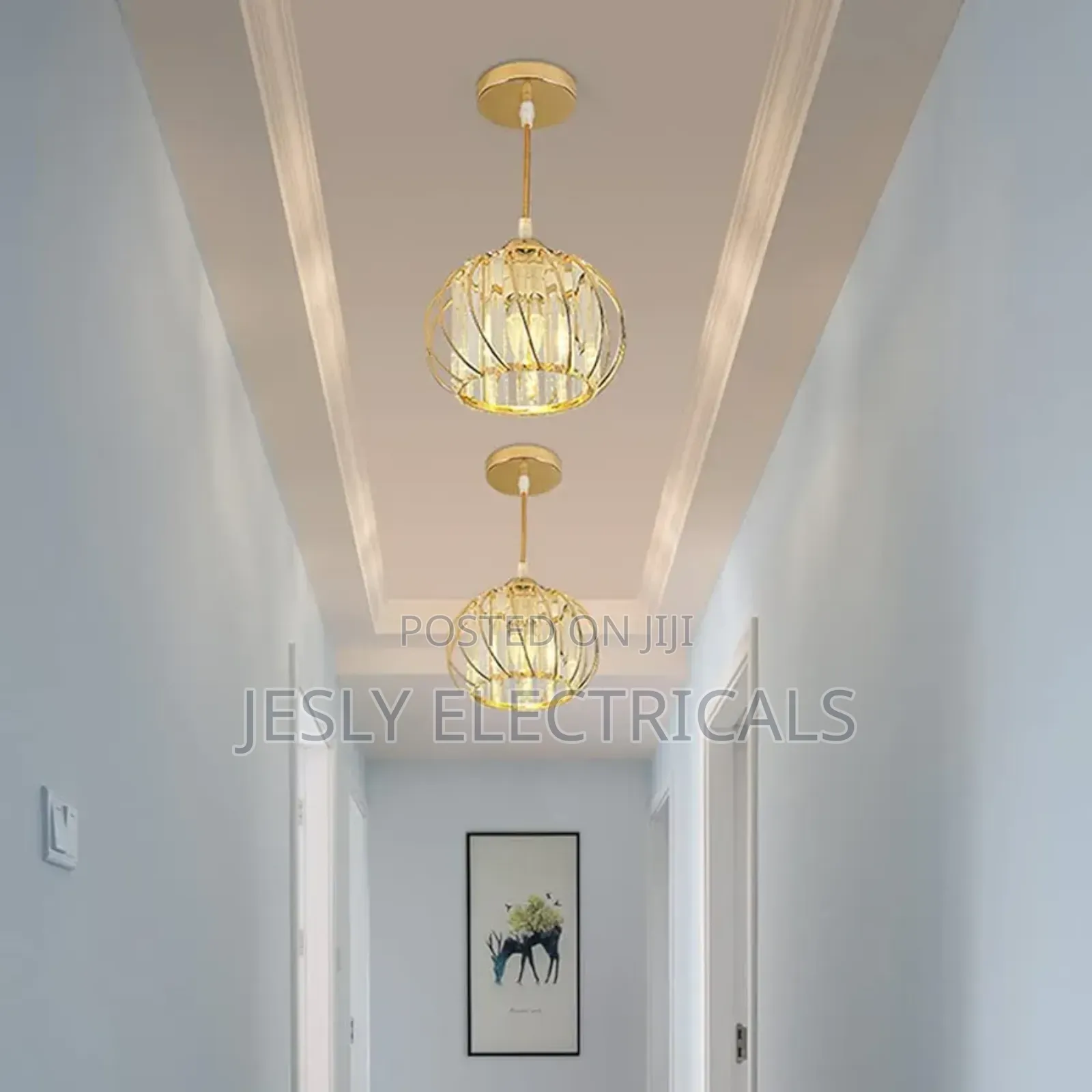 Modern Crystal Ceiling Light