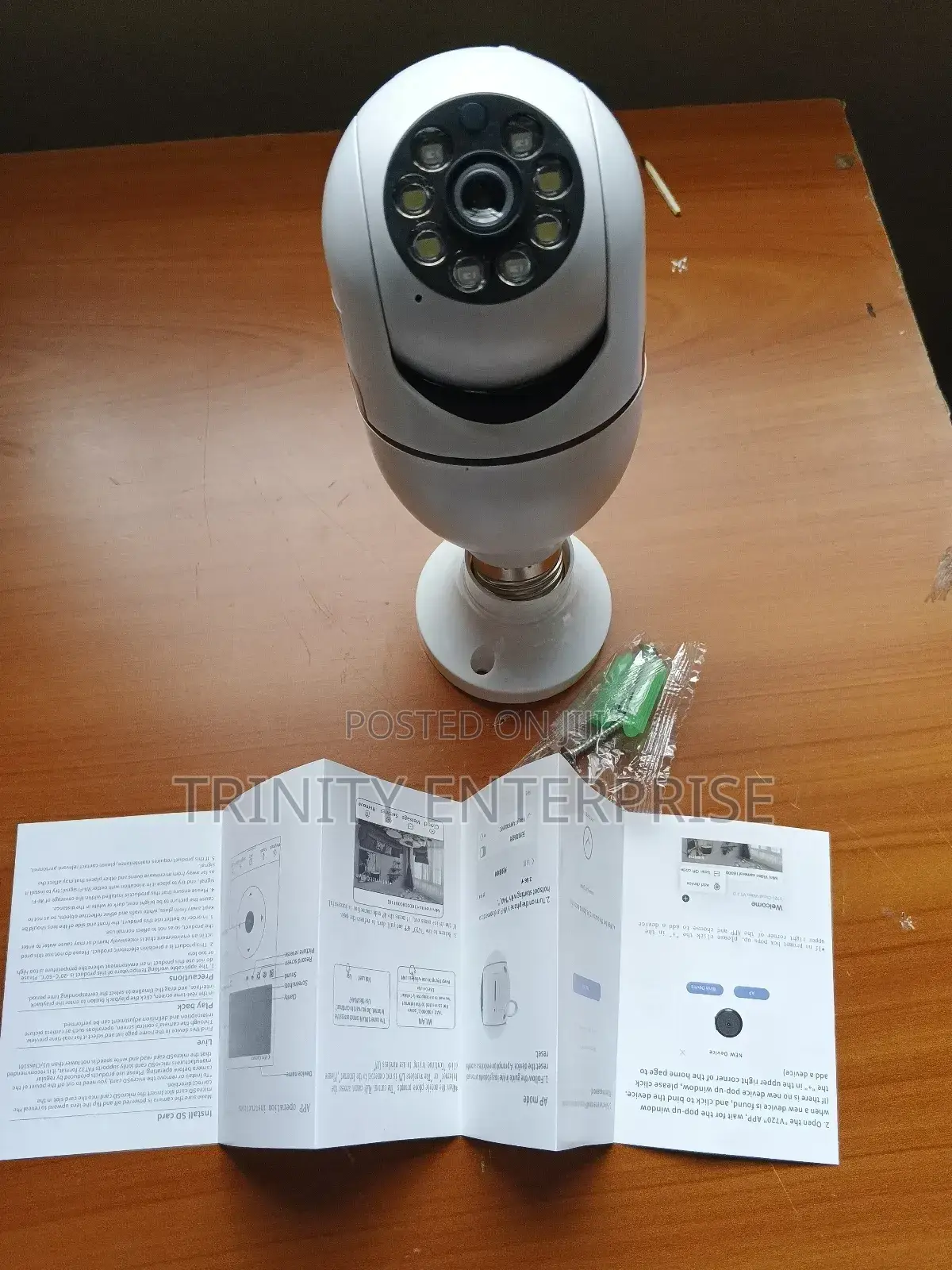 Smart Net Wifi Bulb Camera 360° 1080p