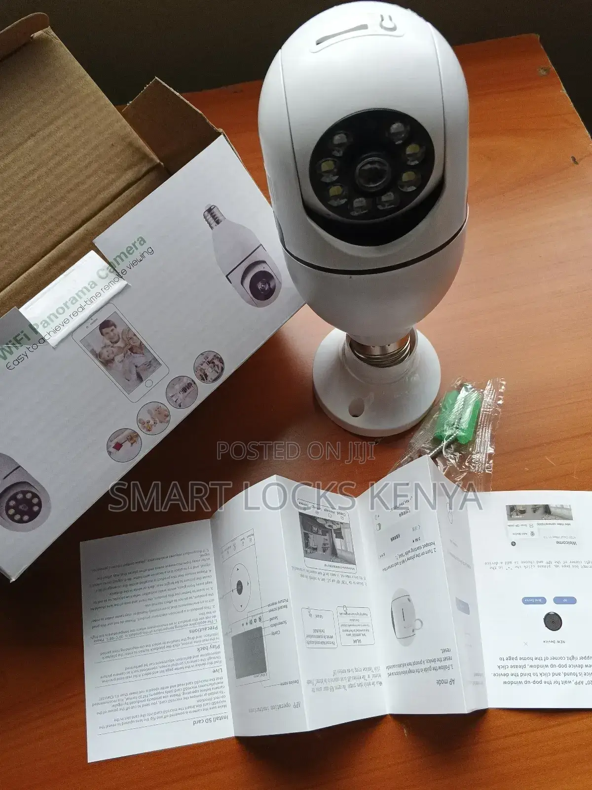 Smart Net Wifi Bulb Camera 360° 1080p