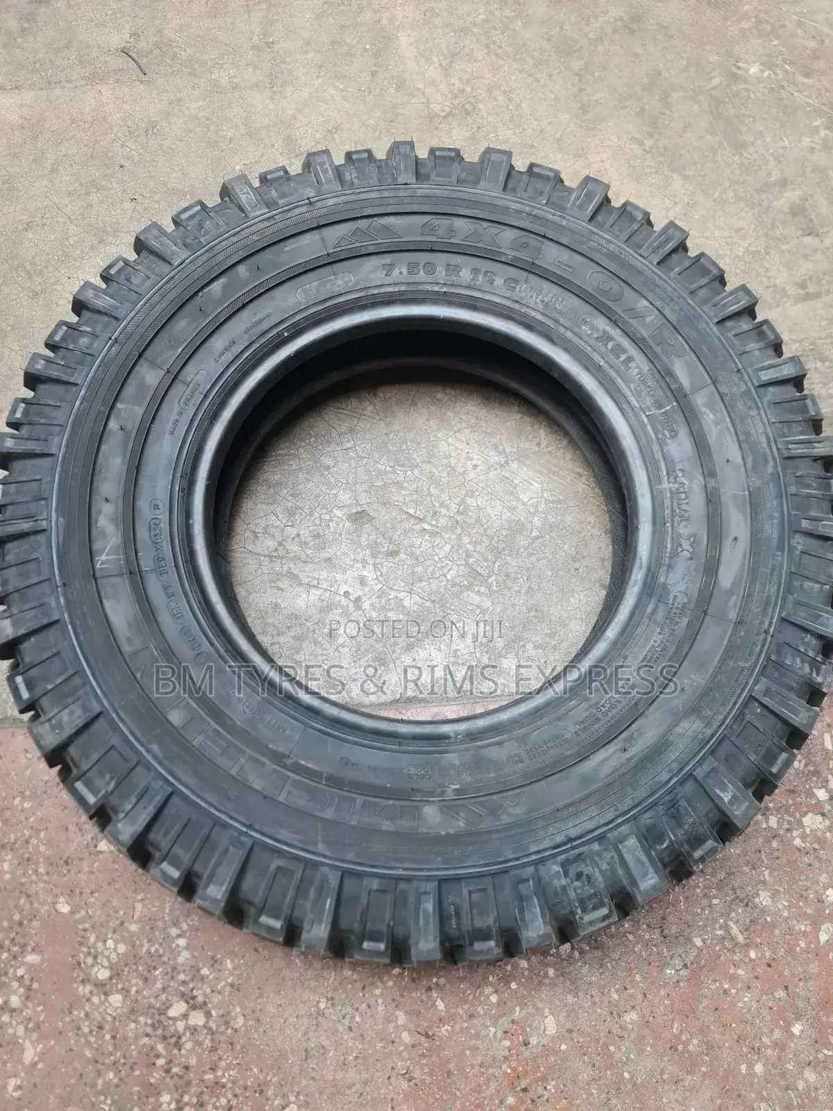 750 R16 Michelin Tyres (Diff) France.
