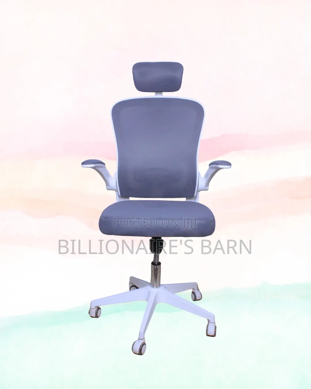 White Ergonomic Office Chair | Sleek Lumbar Support