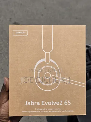 Jabra Evolve2 65 Uc Wireless Headphones With Link380a, Stereo,