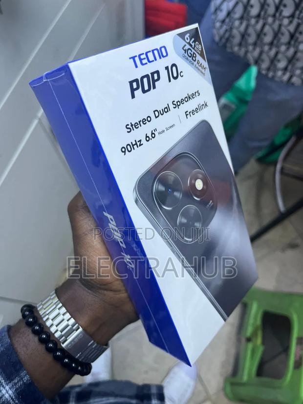New Tecno Pop 10C 64 GB Black - main view