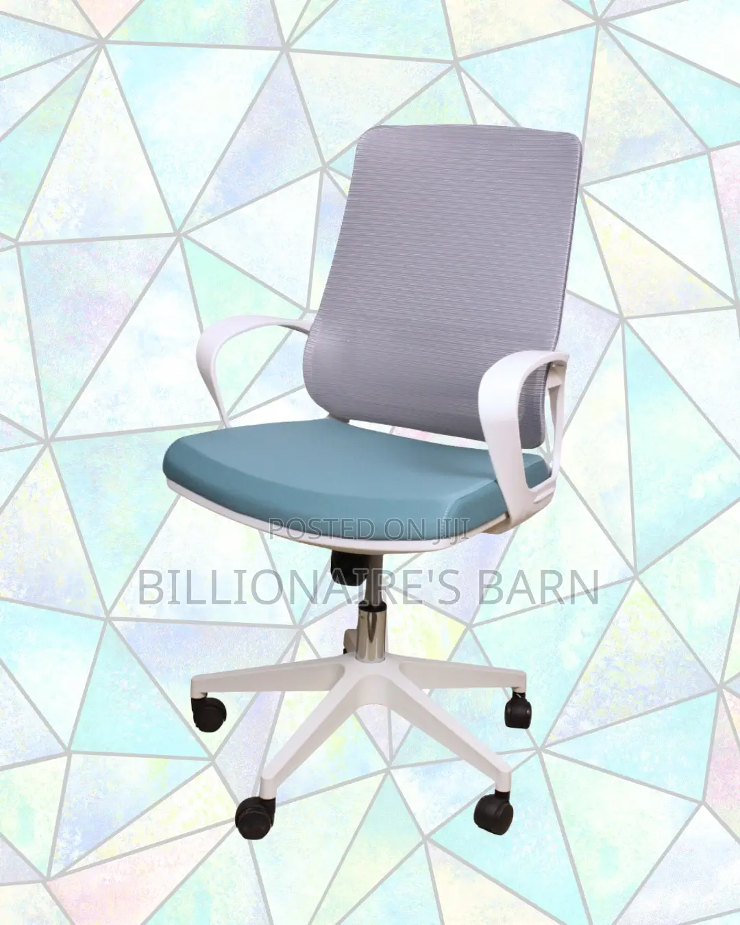 Comfy White Ergonomic Mesh Office Chair | Lumbar Support