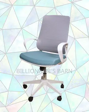 Comfy White Ergonomic Mesh Office Chair | Lumbar Support