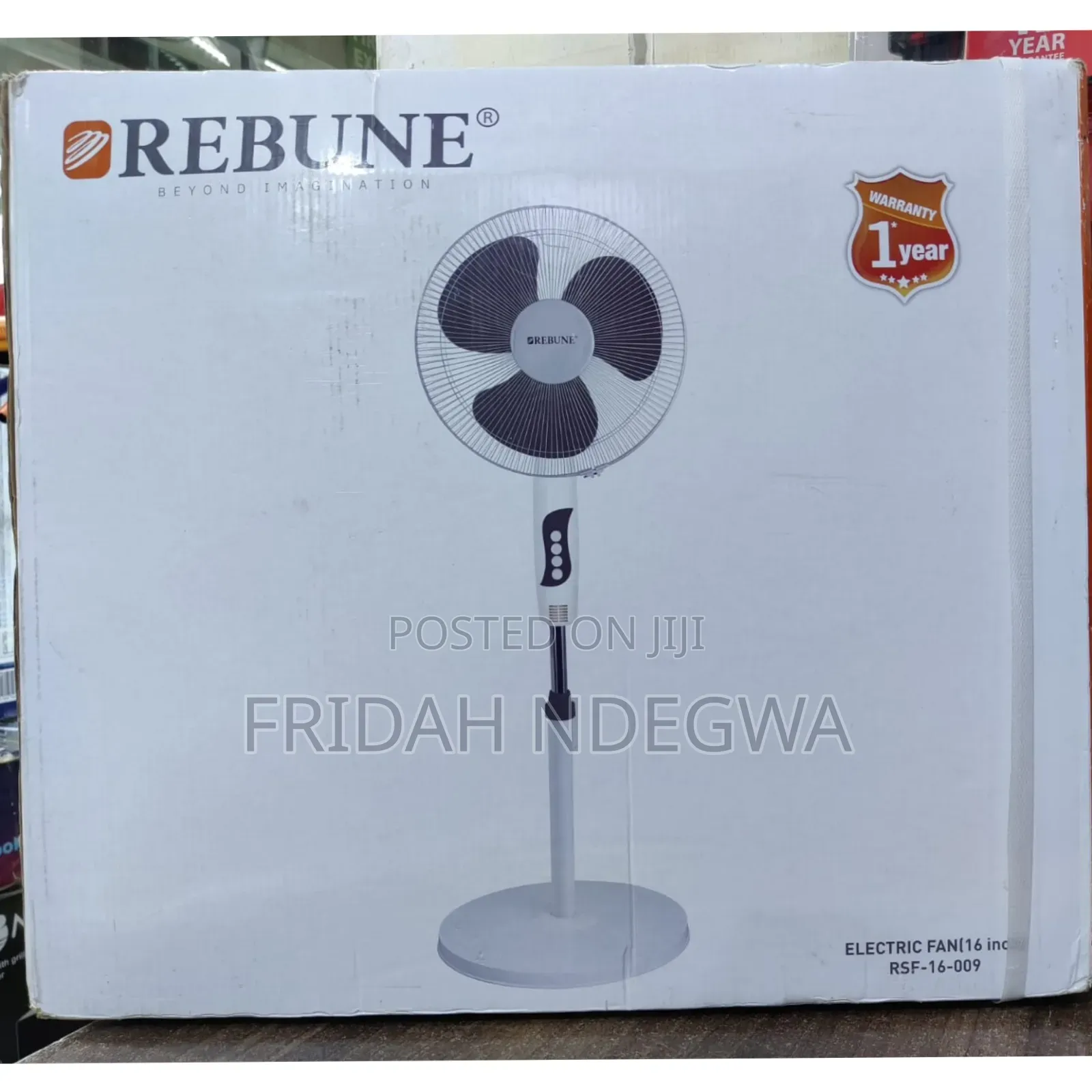 *Rebune Stand Fan 16" Roundbase