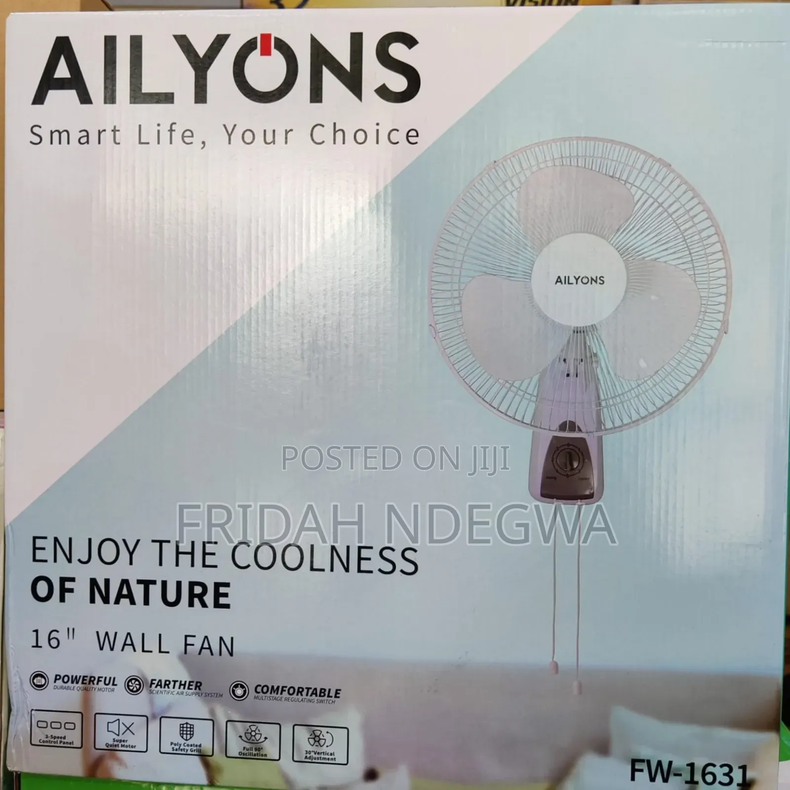 *Ailyons Wall Fan 16"