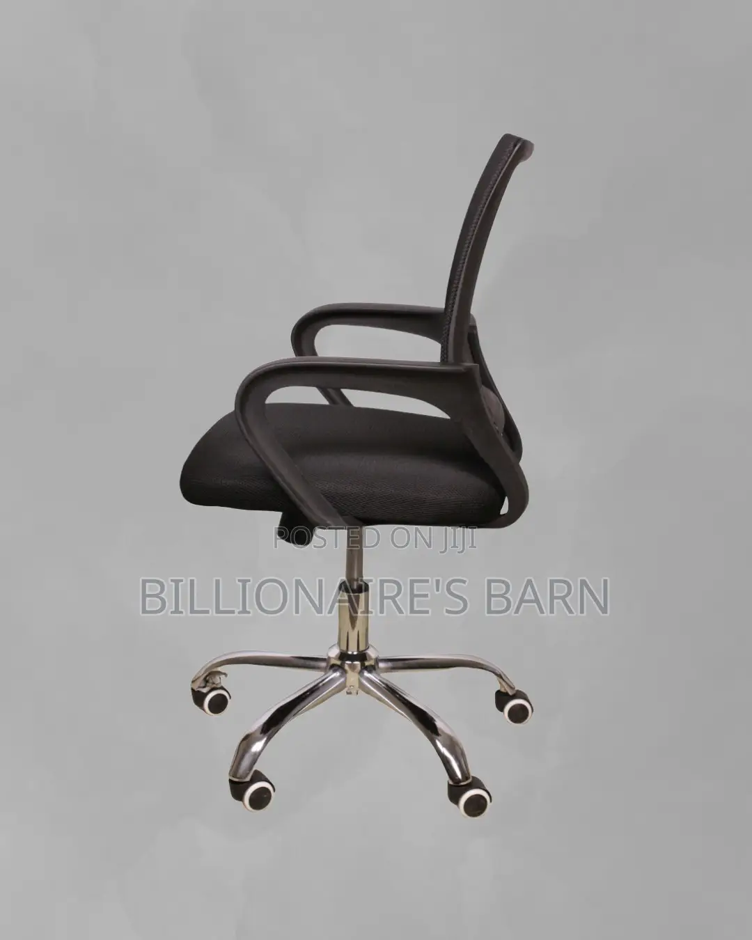 Secretarial Mesh Office Chair | Heavy-Duty Padded Armrests