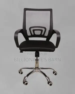 Secretarial Mesh Office Chair | Heavy-Duty Padded Armrests