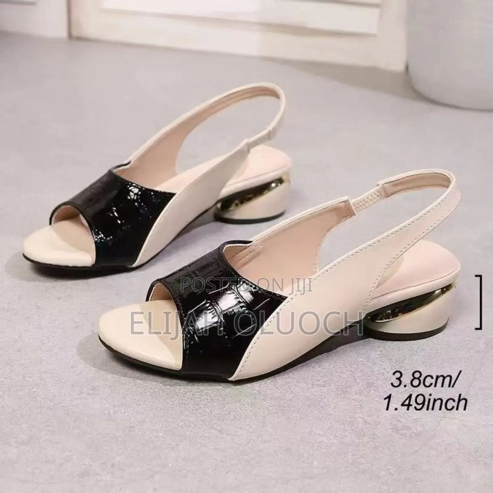 Tiptoe Chunky Heels High Quality Normal Fit