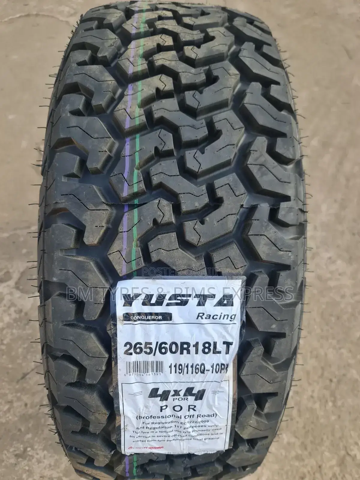 265 /60 R18 Yusta (Racing) 4x4.