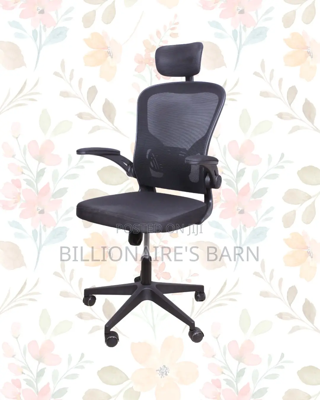 Comfy Grey Ergonomic Office Chair — Easy to Clean