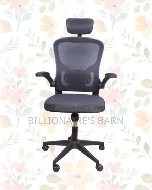 Comfy Grey Ergonomic Office Chair — Easy to Clean