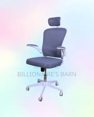 Heavy-Duty White Ergonomic Office Chair — Breathable in Hot Weather