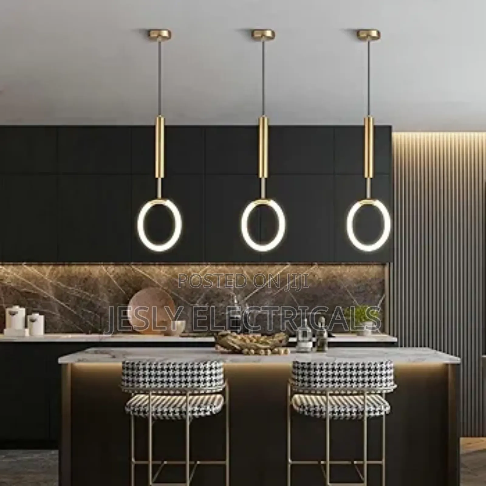 Integrated Led Pendant Light Fixture for Dining Room Ring