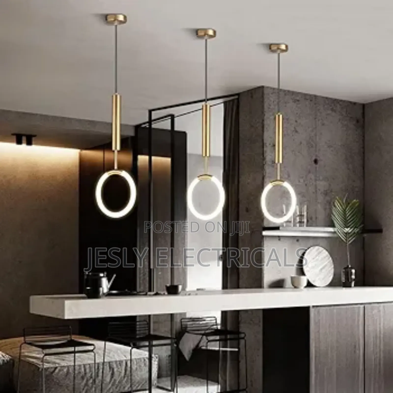 Integrated Led Pendant Light Fixture for Dining Room Ring