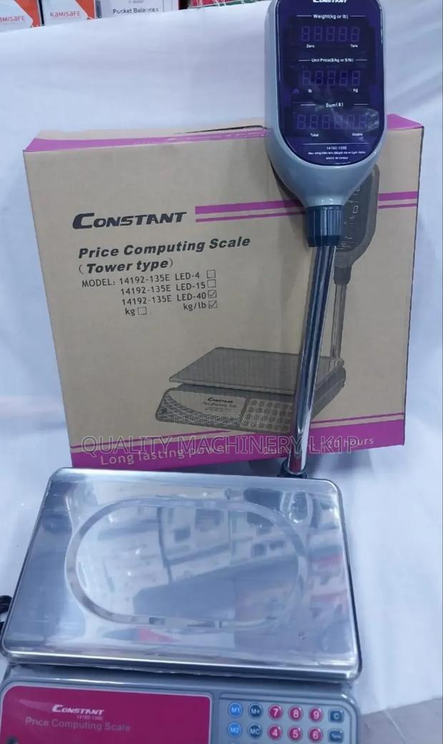 Computing Constant Weighing Scale With Pole