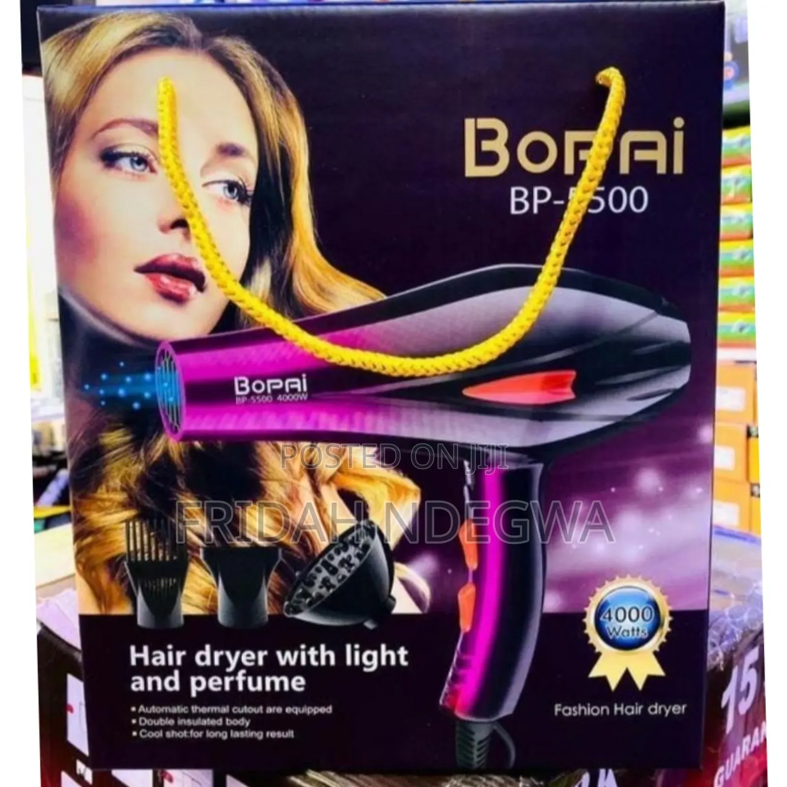 *Bopai 4000w Proffesional Fashion Hair Dryer Blowdry