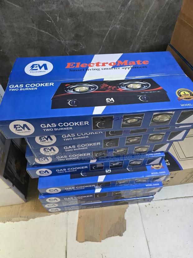 *Electromate Glass Double Burner Cooker - main view