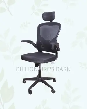 Durable Grey Ergonomic Office Chair — Smooth-Rolling Mobility