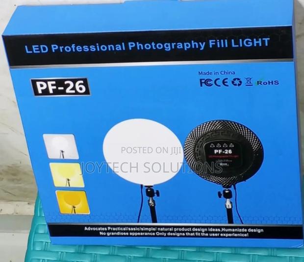 Dimmable Pf26 3 Colors Ring Light With 2.5m High Tripod - main view