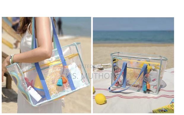 Large Capacity Tote Beach /Swimming Bag With Zip - thumbnail 3