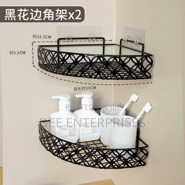 Heavy Duty Corner Self-Adhesive Bathroom Rack
