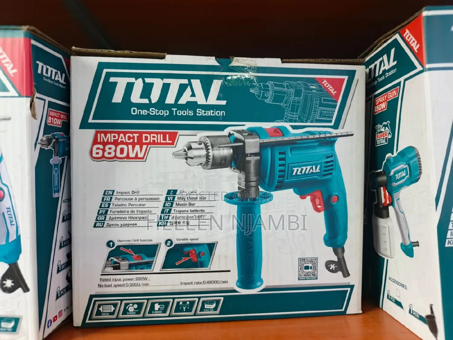 Total 810watts Impact Drill