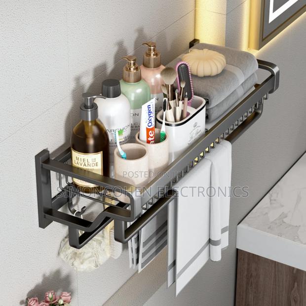 Wall Mounted Bathroom Towel Rack - thumbnail 3