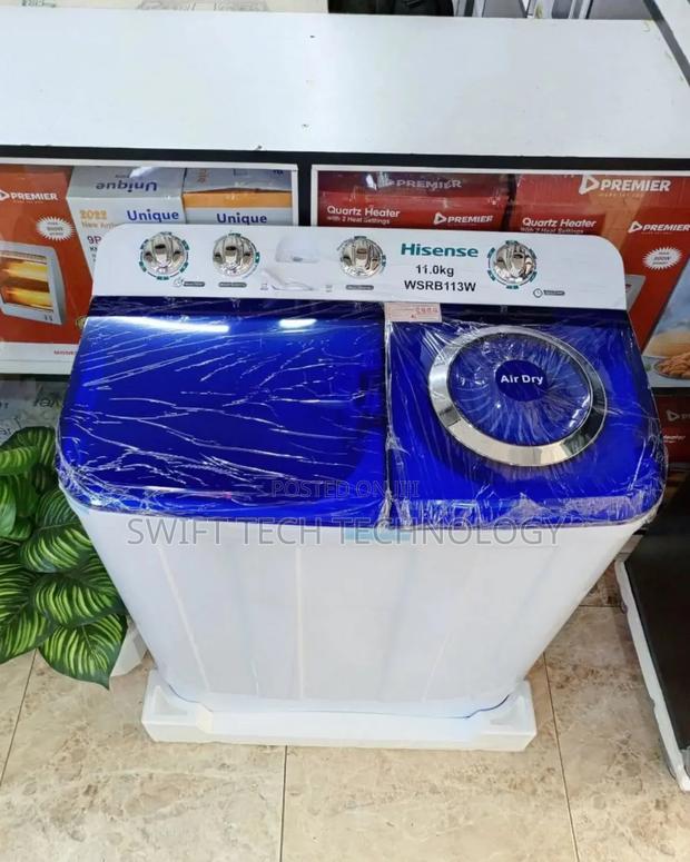 Washing Machine Hisense 11kg Twin Tub Washer White
