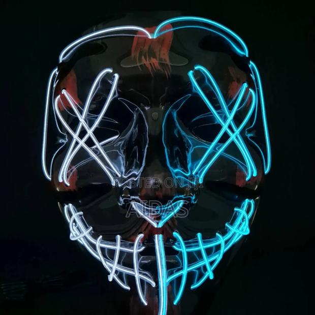 Led Light Up Purge Mask – Halloween Party Costume - main view