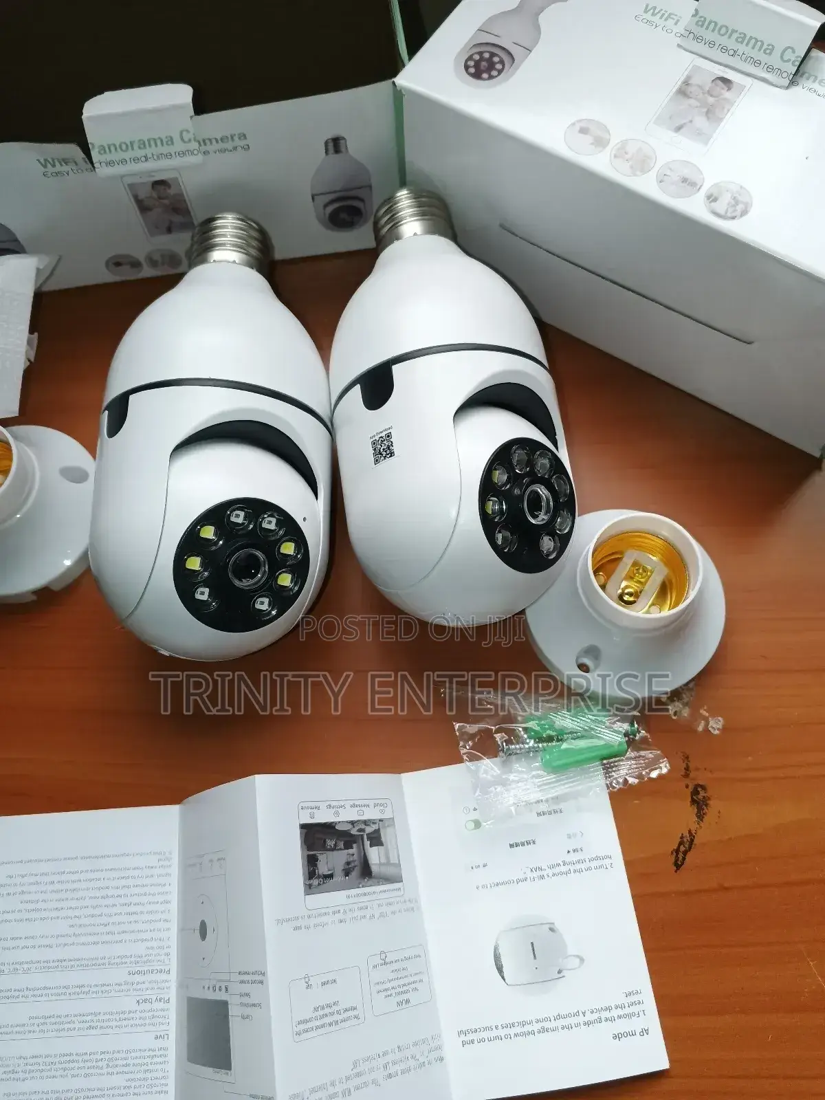 360 ° 1080p E27 Light Bulb Camera