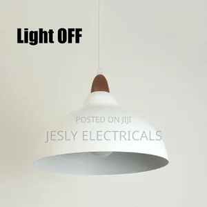 Sanbddlyy White Dome Metal Pendant Lamp