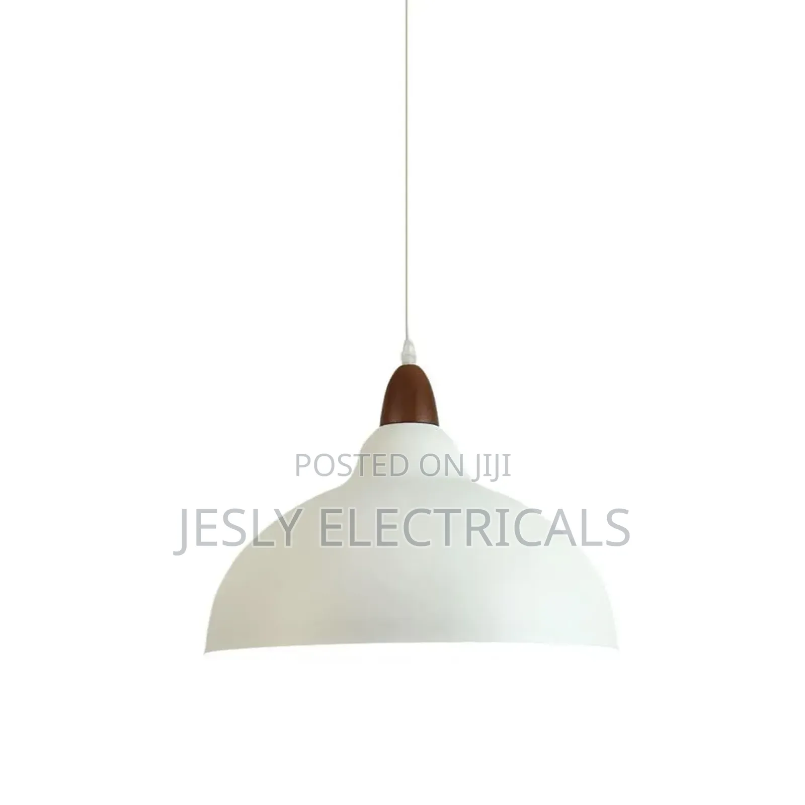 Sanbddlyy White Dome Metal Pendant Lamp
